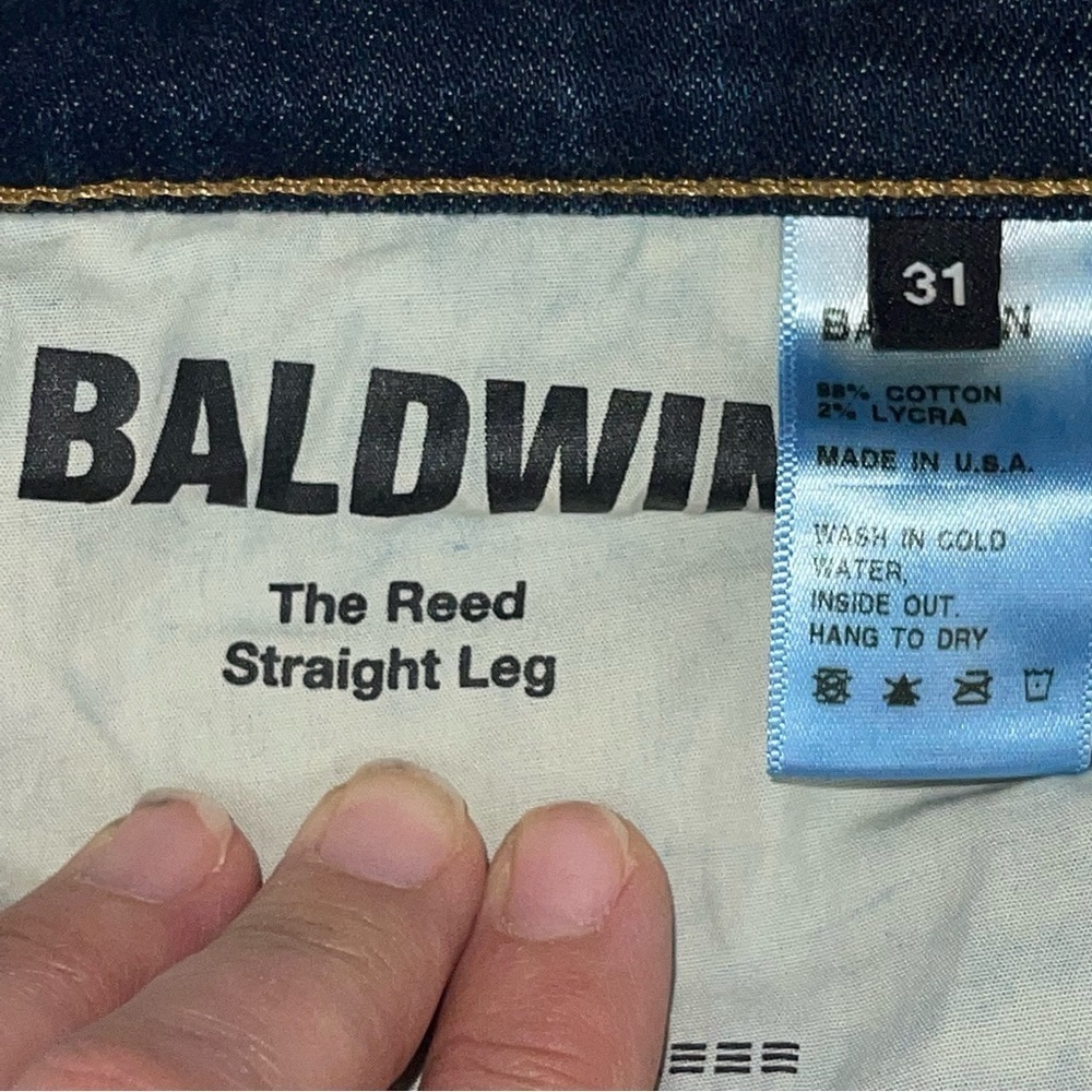 Baldwin Men’s Jean The Reed Straight Leg Jean 31x31 - Picture 8 of 16